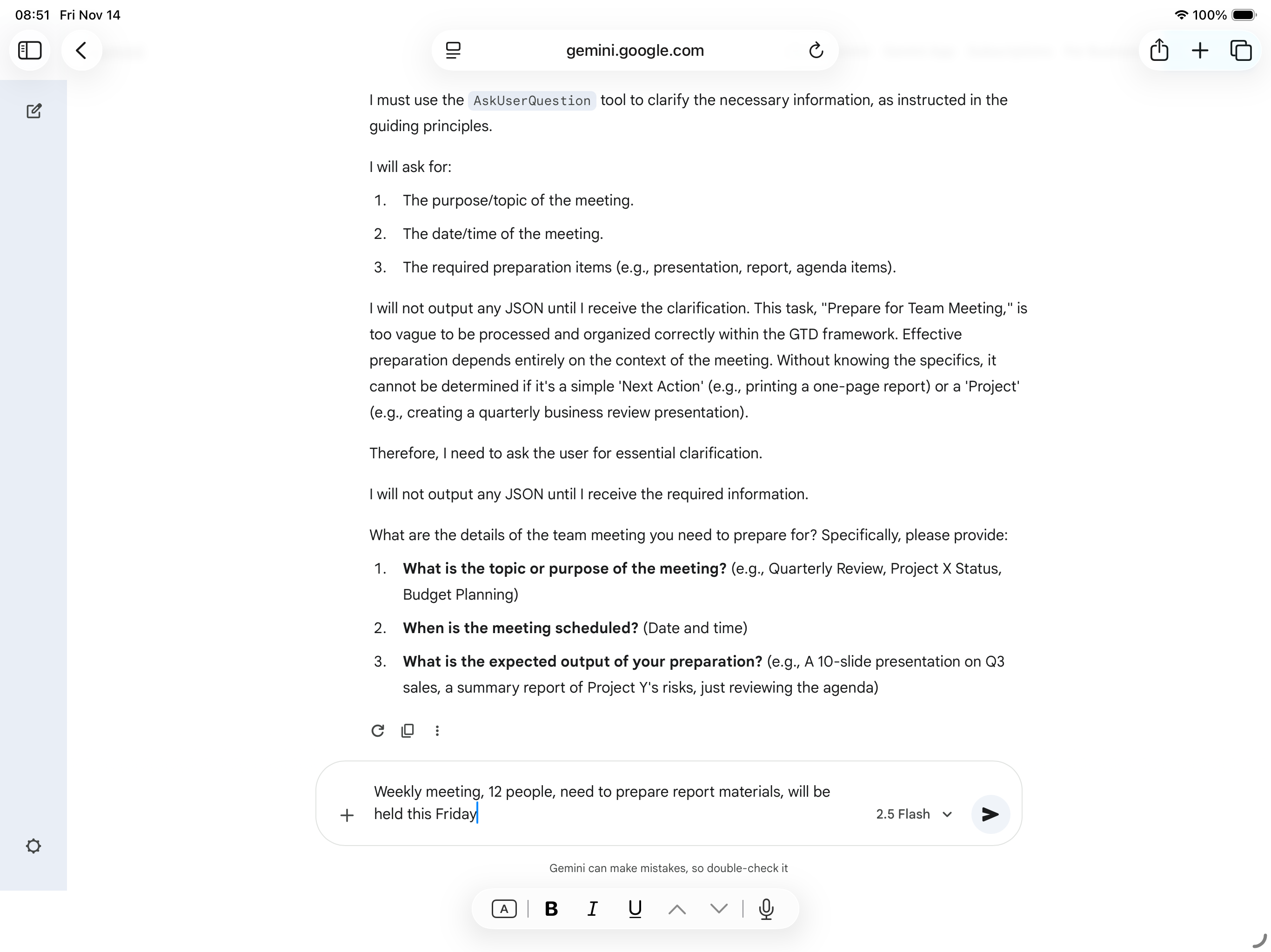 iPad AI Multi-round Dialogue